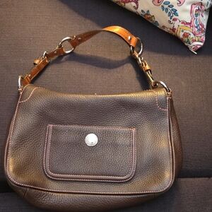 Classic Brown Leather Shoulder Bag